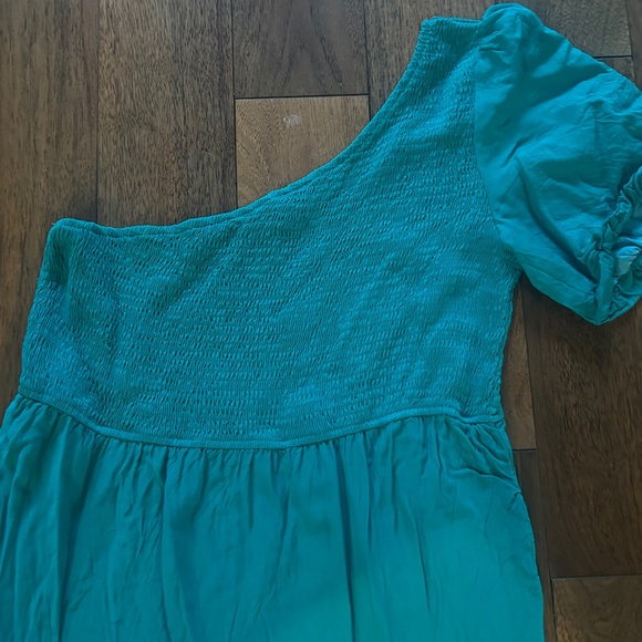 Bright and fun teal summer dress from Amazon - Picture 3 of 4